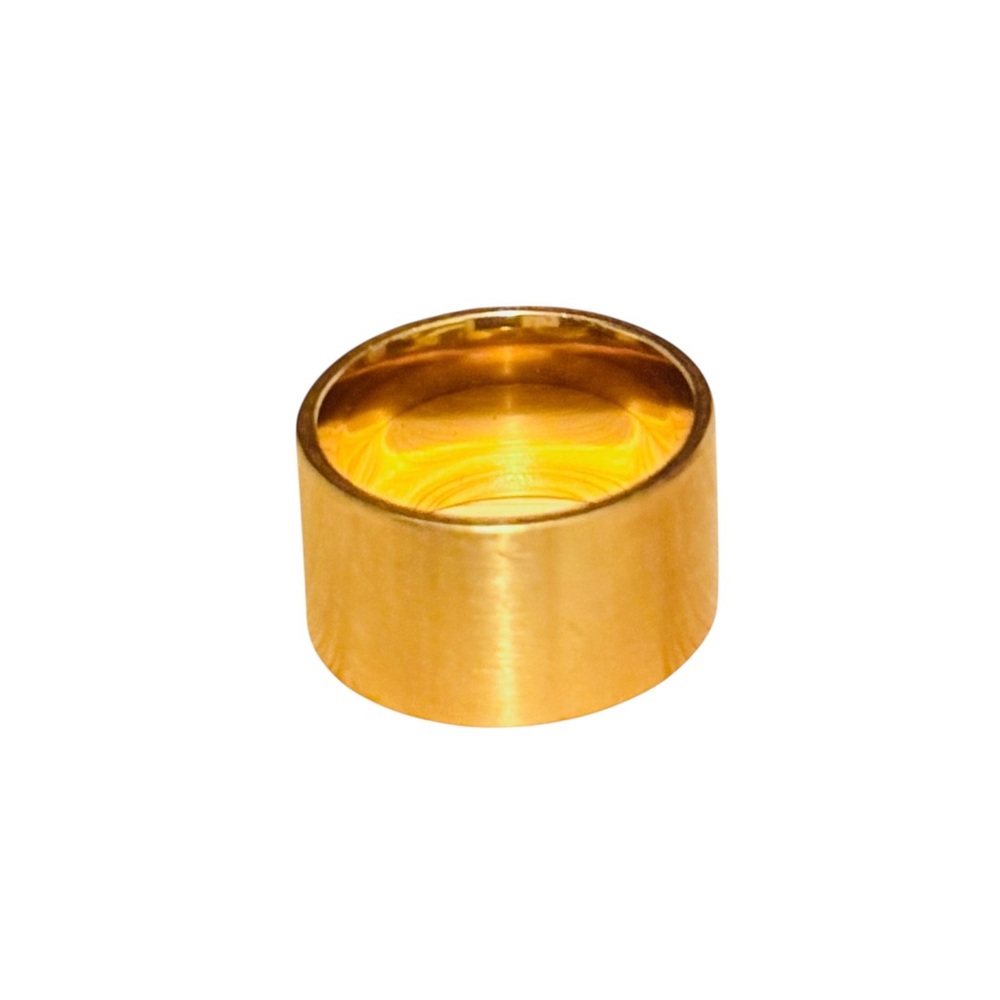 NWOT 18K Stainless Steel Ring sz 8 - Picture 1 of 4